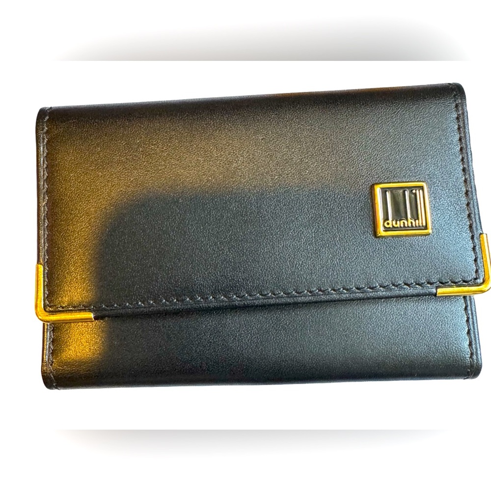 Dunhill Black Leather Key Holder NWOT